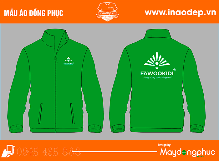 May áo khoác Công ty Fawookidi | May ao gio dong phuc
