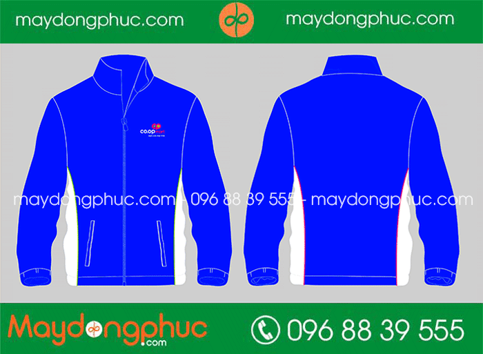 May áo khoác Siêu thị Coop-mart | May ao khoac dong phuc