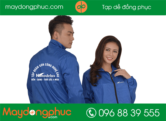 May áo gió Tập đoàn sơn công nghệ cao Nanodelux | May ao gio dong phuc