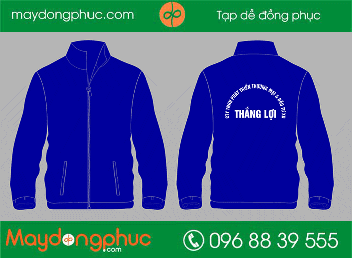 May áo khoác Công ty TNHH Phát triển thương mại & đầu tư XD Thắng Lợi | May ao khoac dong phuc