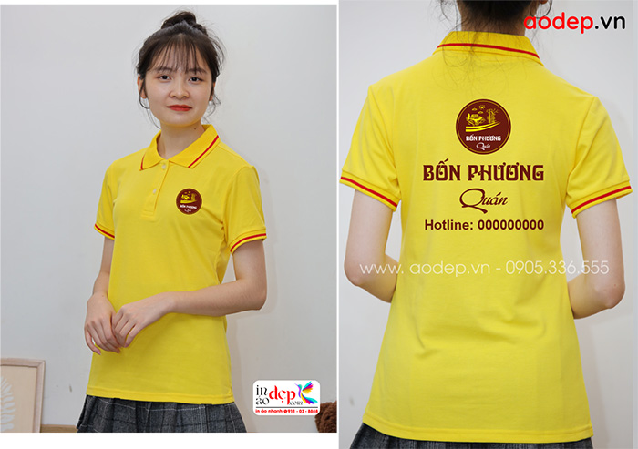 May áo phông Bốn Phương Quán | May ao phong dong phuc