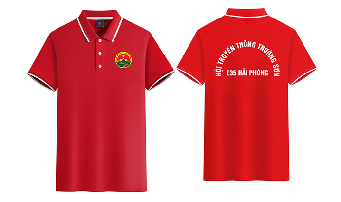 May áo phông Hội truyền thống Trường Sơn E35 Hải Phòng | May ao phong dong phuc