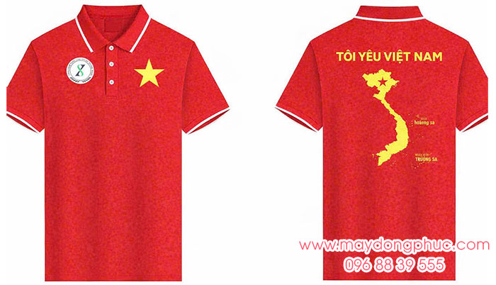 May áo phông Tôi yêu Việt Nam - Hoàng Sa - Trường Sa | May ao phong dong phuc