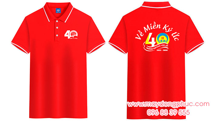May áo phông Trường THPT Chu Văn An - 40 năm Về Miền Ký Ức | May ao phong dong phuc