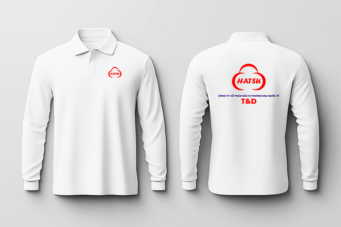 May áo phông dài tay Công ty cổ phần đầu tư Thương mại Quốc Tế Hatsu - T&D | May ao phong dong phuc
