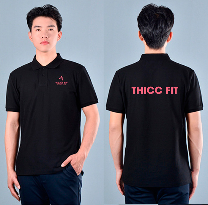 May áo phông đồng phục Thicc Fit Private Gym | May ao phong dong phuc