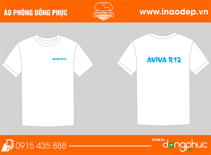 May đồng phục công ty Aviva R12 | May ao phong dong phuc
