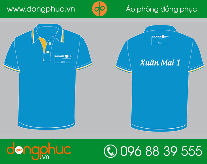 May đồng phục công ty Bảo Việt Life | In ao cong ty