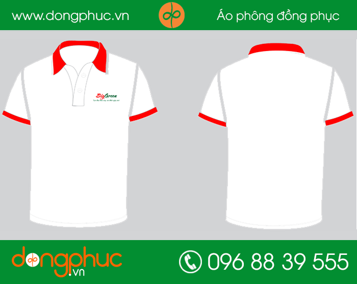 May đồng phục công ty BigGreen | May dong phuc cong ty
