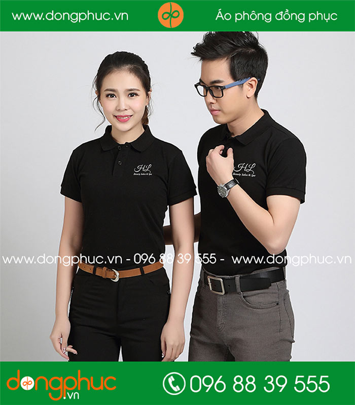 May đồng phục cửa hàng Beauty Salon&Spa HL | May dong phuc cua hang