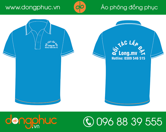 May đồng phục cửa hàng Lắp đặt Longnv | May ao cua hang
