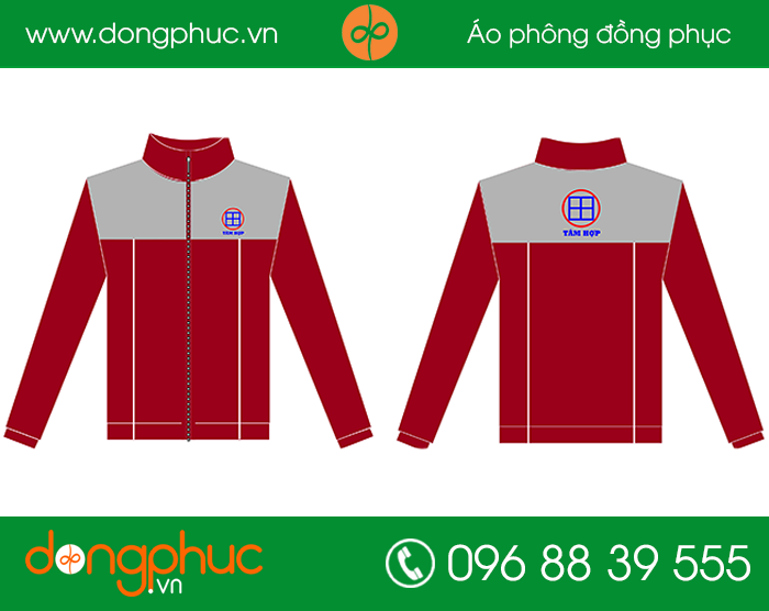 May đồng phục áo gió công ty Tâm Hợp | May dong phuc ao gio