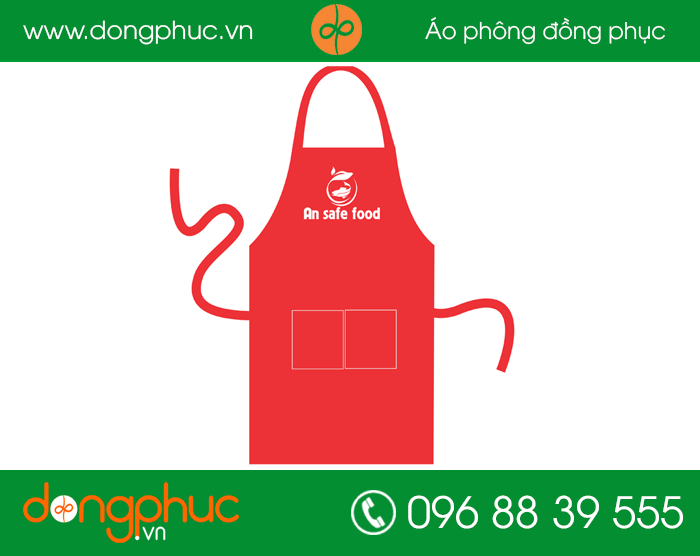 May tạp dề quán An Safe Food | May tap de