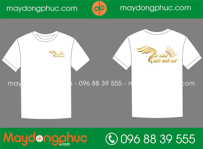 May áo phông Tỏa sáng thiên thần nhí | May ao phong dong phuc