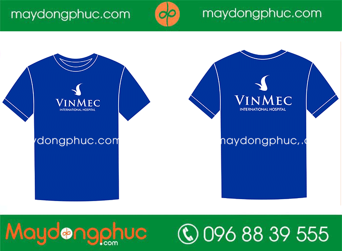 May áo cổ tròn Bệnh viện quốc tế Vinmec | May ao phong dong phuc
