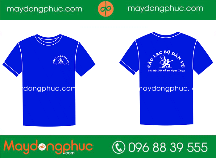 May áo cổ tròn Câu lạc bộ Dân Vũ | May ao phong dong phuc