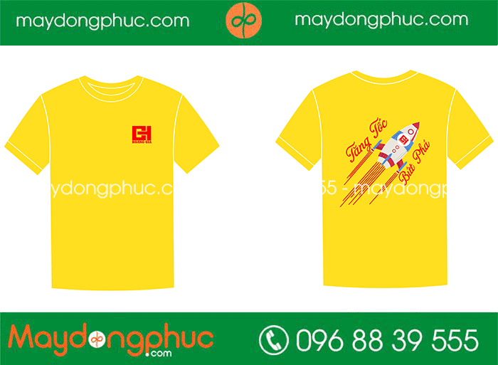 May áo cổ tròn Công ty Hoàng Gia | May ao phong dong phuc