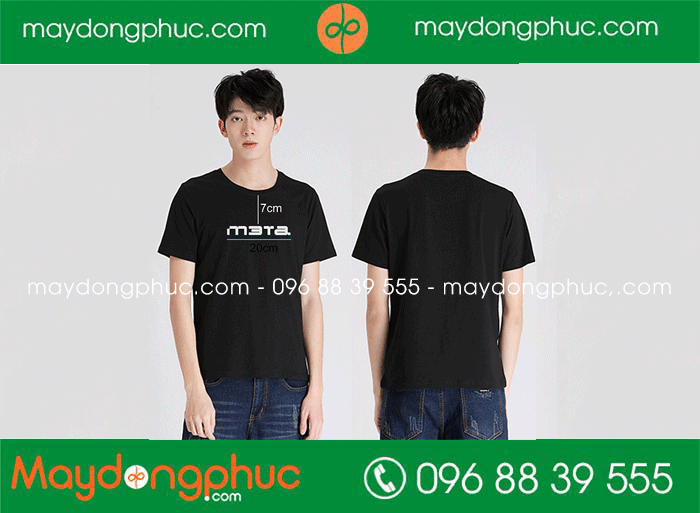 May áo cổ tròn Công ty Meta | May ao phong dong phuc