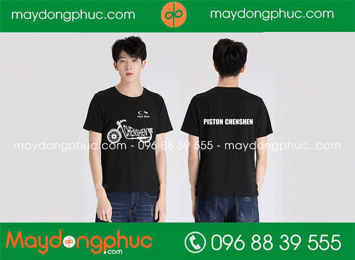 May áo cổ tròn Công ty Piston Chenshen | May ao phong dong phuc