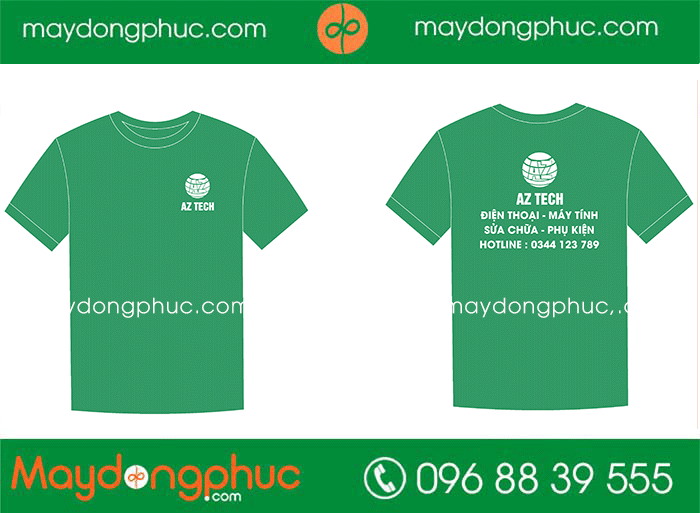 May áo cổ tròn Cửa hàng AZ Tech | May ao phong dong phuc