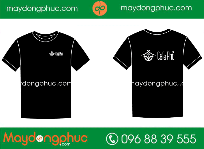 May áo cổ tròn Quán Cafe Phố | May ao phong dong phuc
