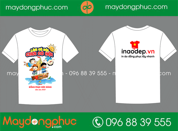 May áo cổ tròn Team Đồng phục Đức Dũng | May ao phong dong phuc