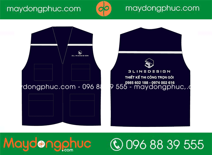 May áo gile Công ty 3LineDesign | May ao gile dong phuc