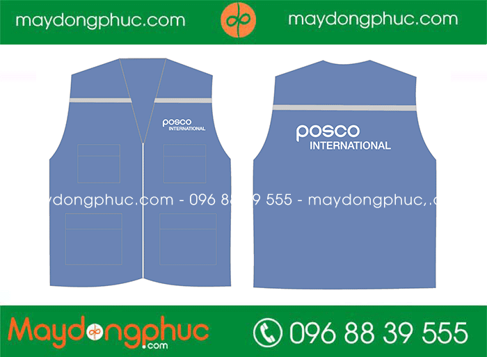 May áo gile Công ty Posco International | May ao gile dong phuc