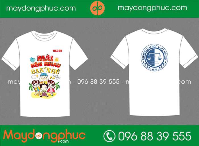 May áo Lớp HS32B Trường Đại học Luật Hà Nội 1979 | May ao phong dong phuc