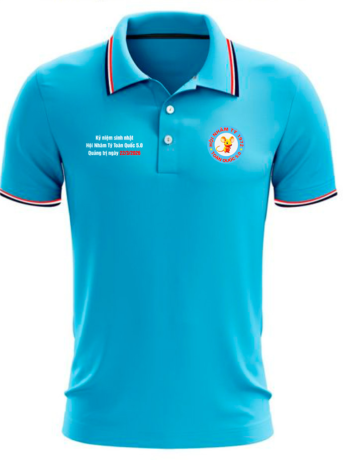 May áo phông Hội Nhâm Tý 1972 - Toàn quốc 5.0 - Quảng Trị ngày 22/3/2026 | May ao phong dong phuc