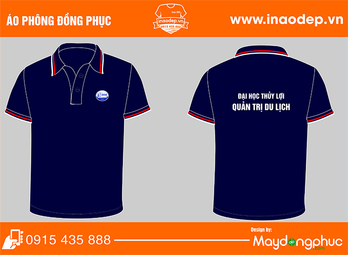 May áo phông Quản trị du lịch Đại học Thủy Lợi | May ao phong dong phuc