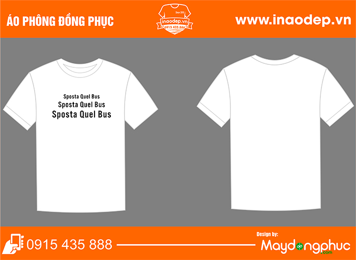 May áo phông Sposta Quel Bus | May ao phong dong phuc