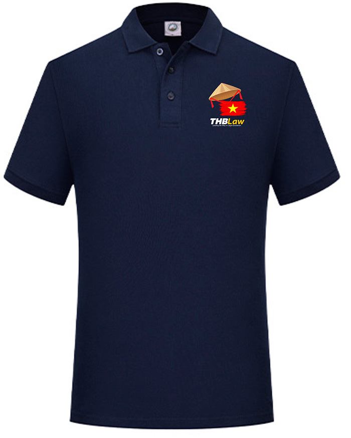 May áo phông THBLaw cùng hình nón lá - lá cờ đỏ | May ao phong dong phuc