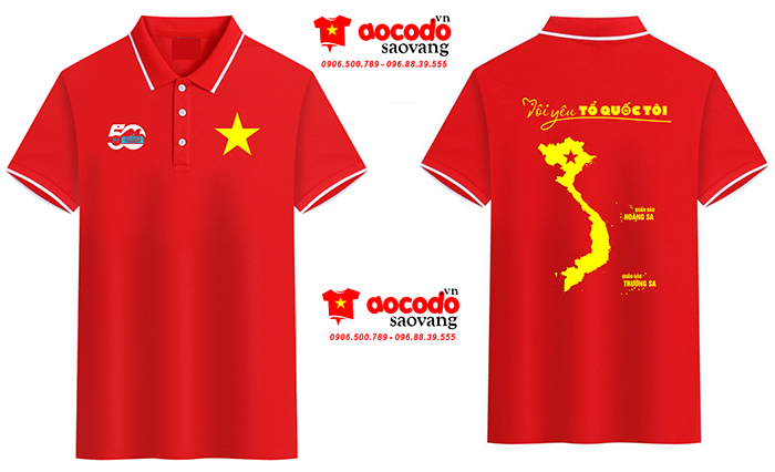 May áo phông Tôi yêu Tổ quốc tôi - kỉ niệm 50 năm| May ao phong dong phuc