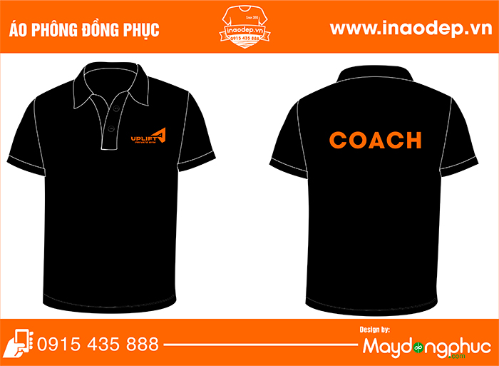 May áo phông Uplift Private Gym Coach | May ao phong dong phuc