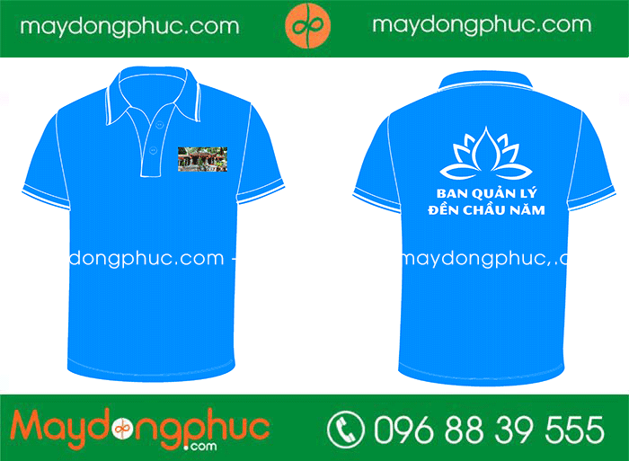 May áo phông Ban quản lý Đền Chầu Năm | May ao phong dong phuc