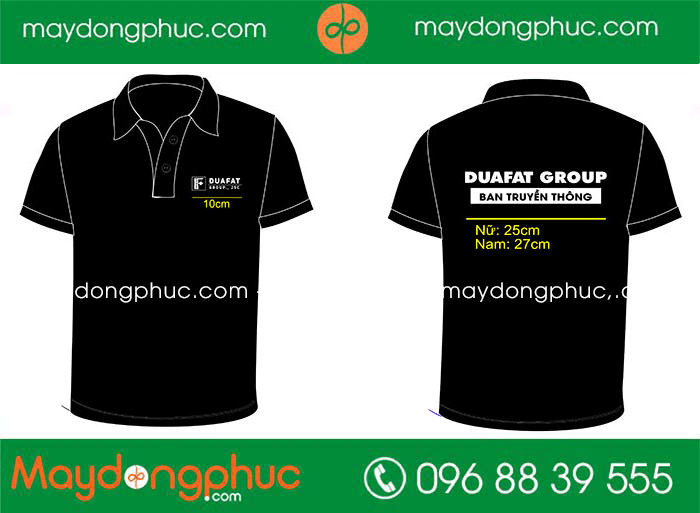 May áo phông Ban truyền thông Duafat Group | May ao phong dong phuc