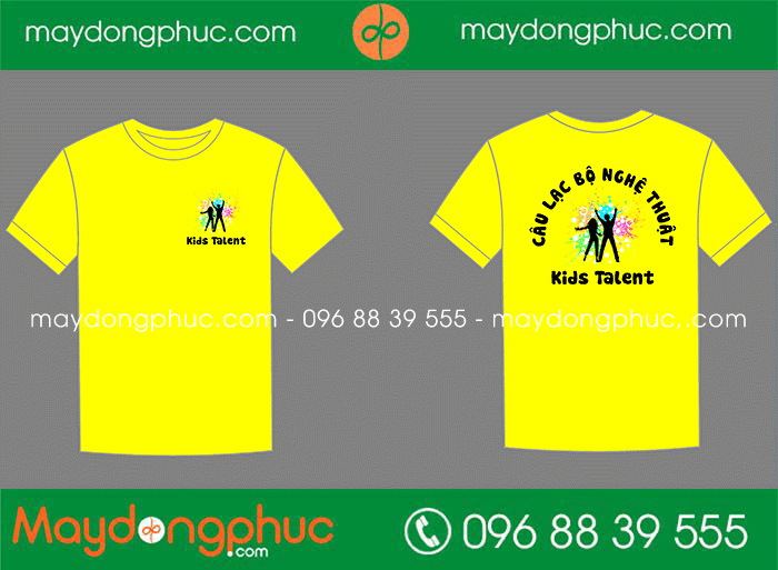 May áo phông Câu lạc bộ nghệ thuật Kids Talent | May ao phong dong phuc
