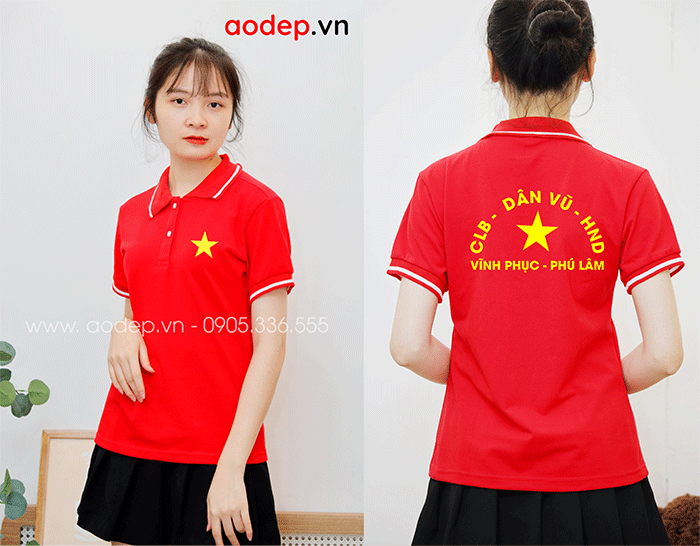 May áo phông CLB Dân vũ HND Vĩnh Phục - Phú Lâm | May ao phong dong phuc