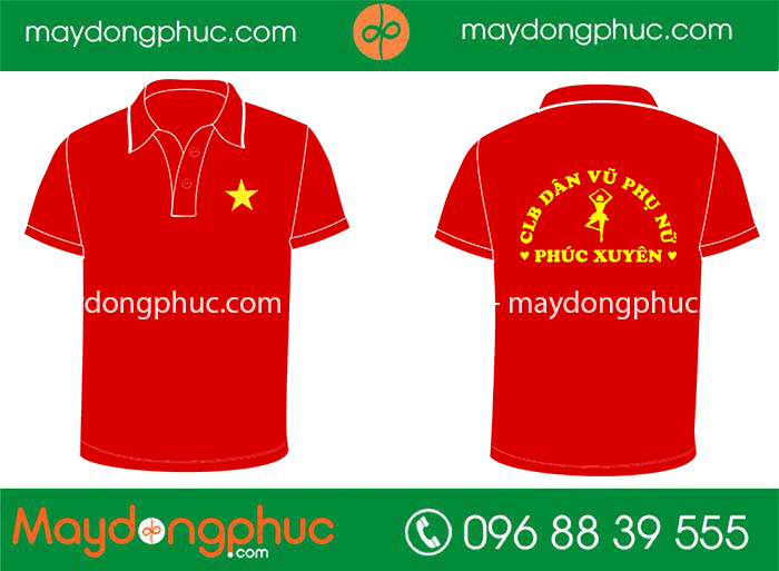 May áo phông CLB Dân Vũ Phụ Nữ Phúc Xuyên | May ao phong dong phuc