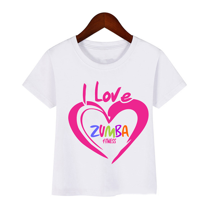 May áo phông cổ tròn I love Zumba Fitness | May ao phong dong phuc