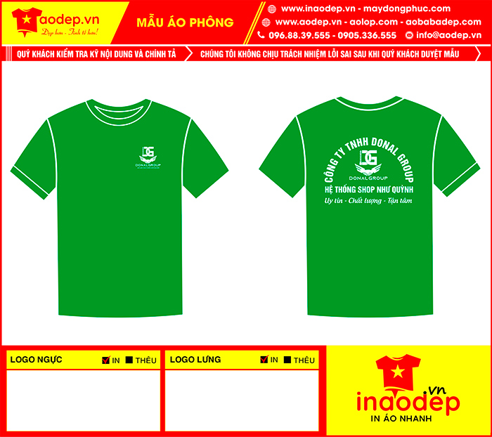 May áo phông cổ tròn Hệ thống Shop Như Quỳnh | May ao phong dong phuc