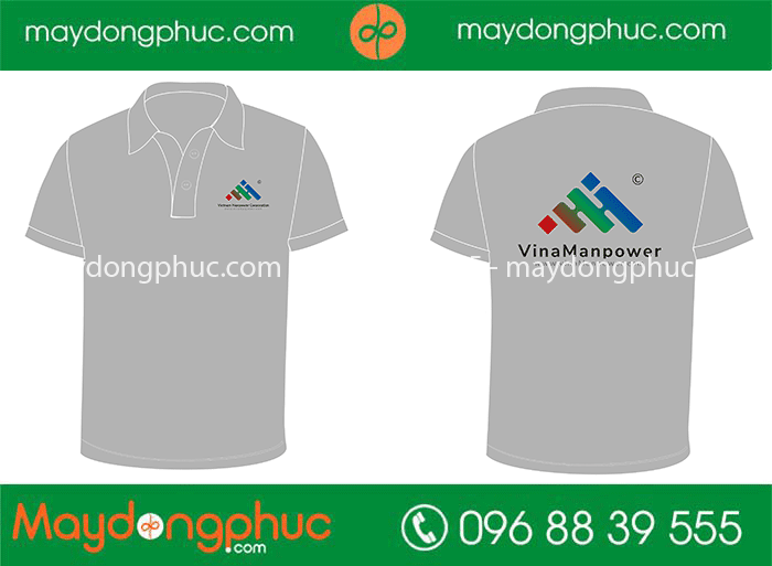 May áo phông Công ty Vina Manpower | May ao phong dong phuc