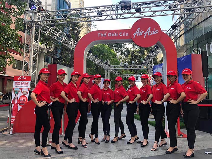 May áo phông Công ty Air Asia | May ao phong dong phuc