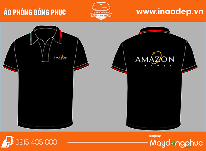 May áo phông Công ty Amazon Travel | May ao phong dong phuc