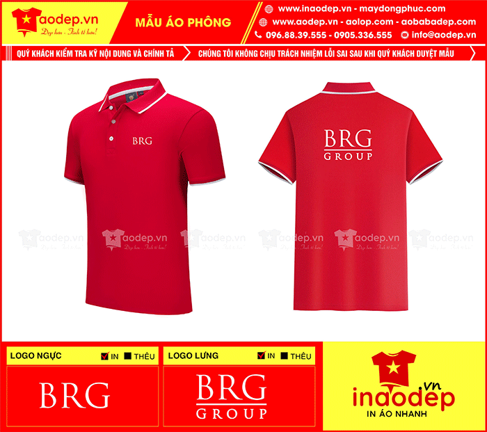 May áo phông Công ty BRG Group | May ao phong dong phuc