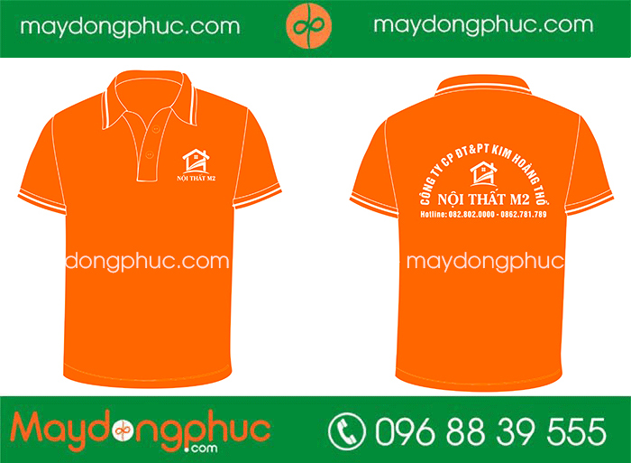 May áo phông Công ty CP ĐT & PT Kim Hoàng Thổ Nội thất M2 | May ao phong dong phuc