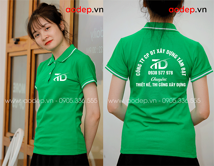 May áo phông Công ty CP ĐT xây dựng Tâm Đạt | May ao phong dong phuc