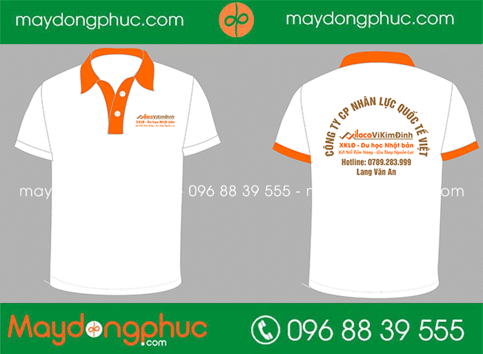 May áo phông Công ty CP nhân lực Quốc tế Việt | May ao phong dong phuc