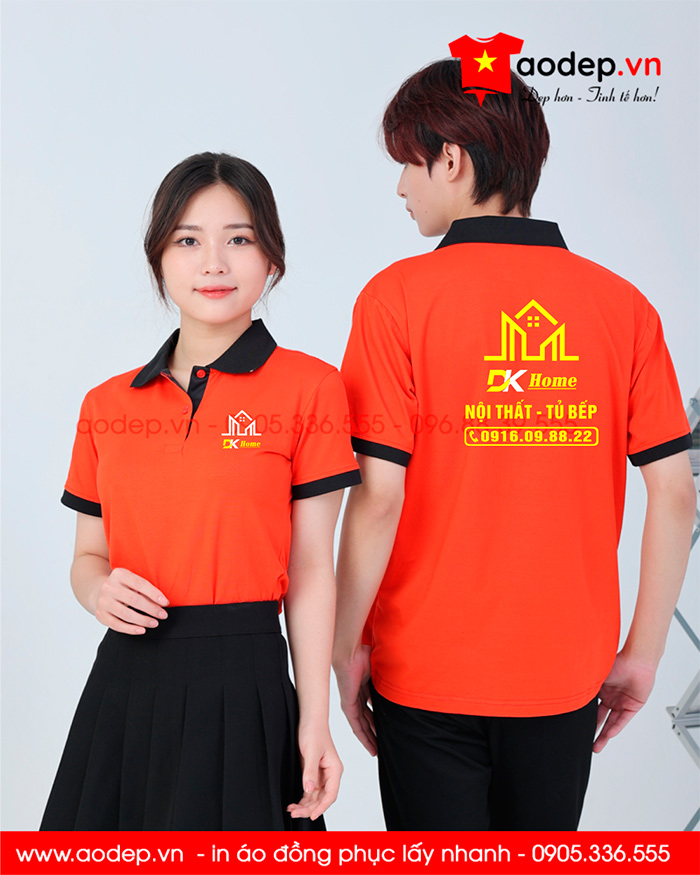 May áo phông Công ty DK Home | May ao phong dong phuc